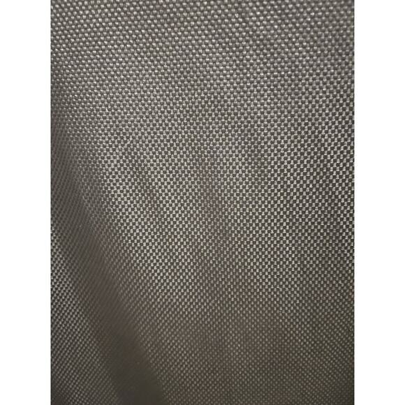 Class Made In Italy Black Peplum Hem Blouse Sz 4 High Low Hem Micro Check - Picture 2 of 8